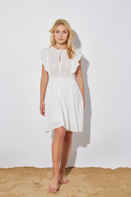 WHITE COTTON DRESS