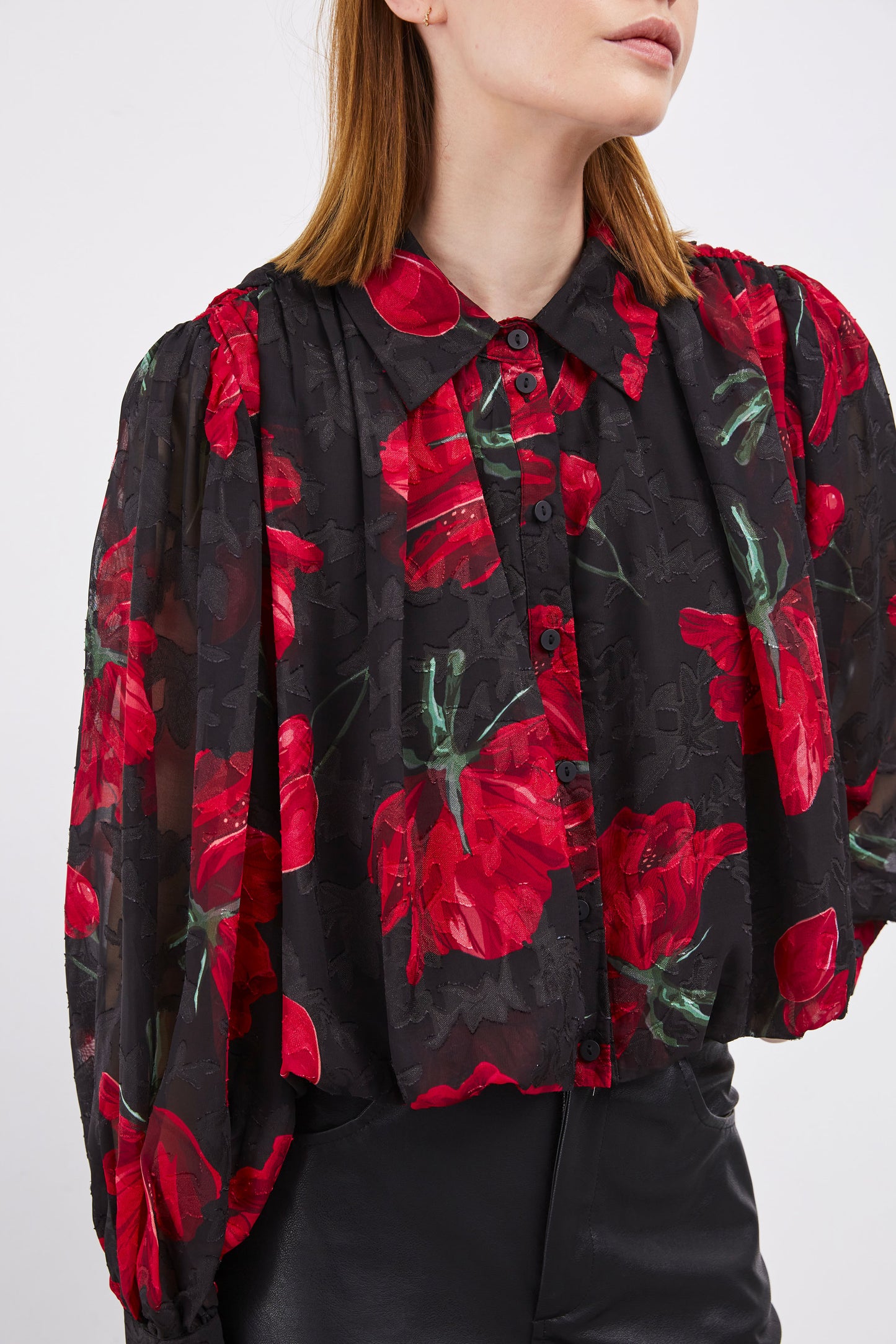 CHEMISE À ROSES