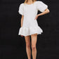 SHORT BALLOON SLEEVE DRESS