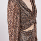 LONG SLEEVED LEOPARD SEQUIN TOP