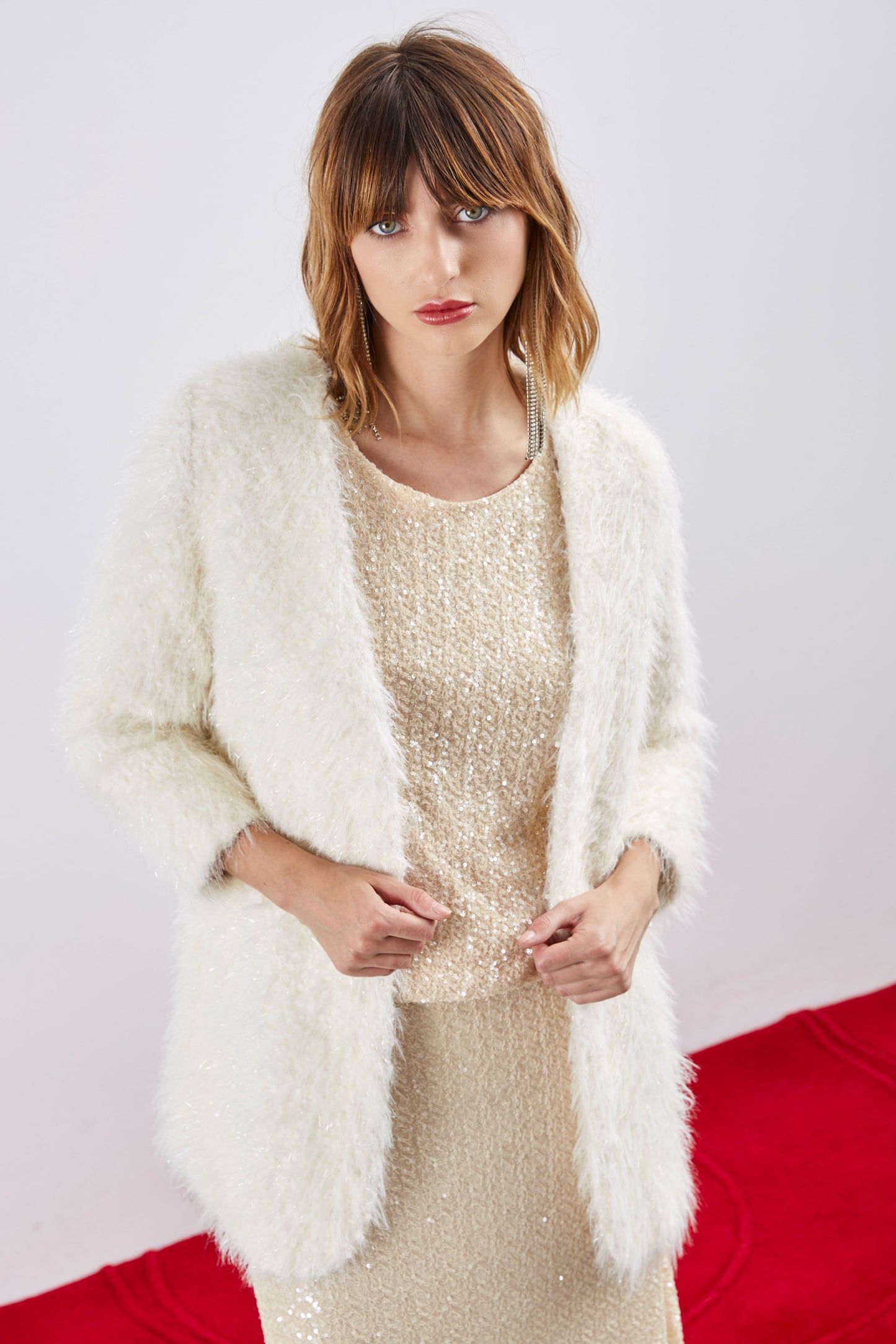 BEIGE FUR JACKET