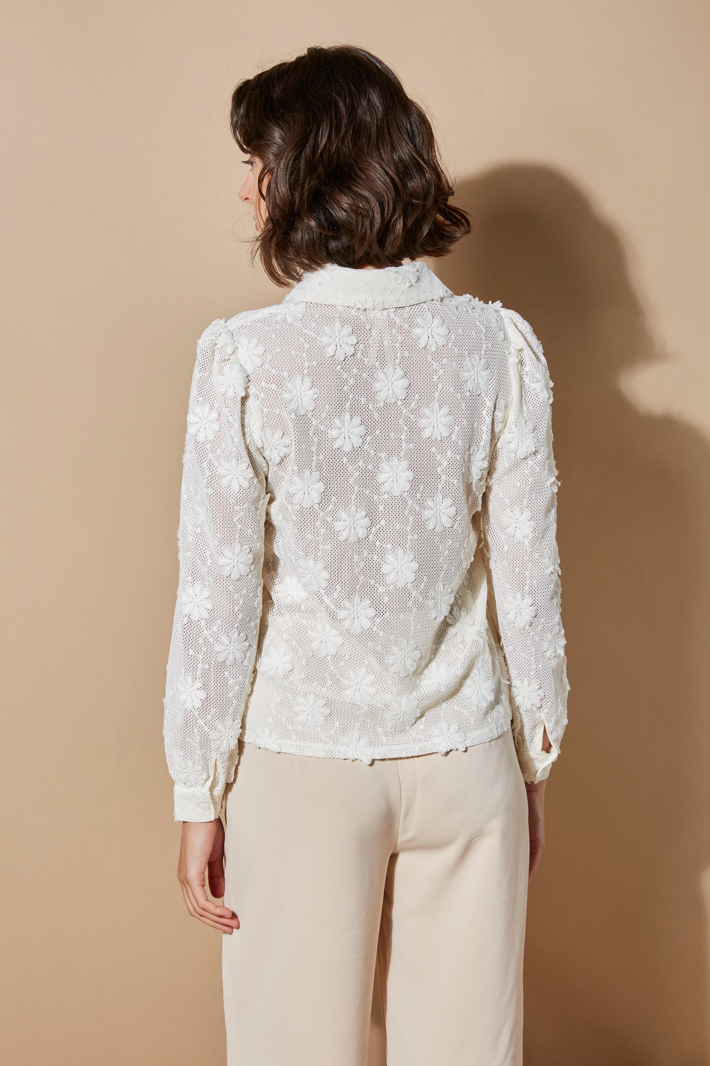 LACE FLORAL SHIRT